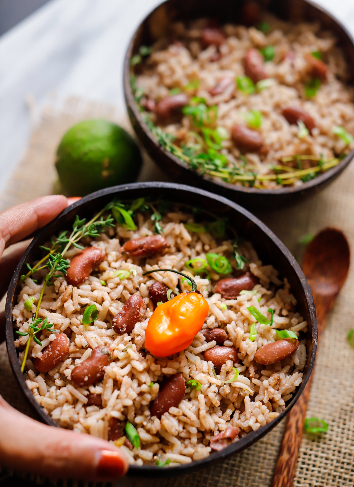 VEGAN JAMAICAN RICE AND PEAS - Plant-Based Passport